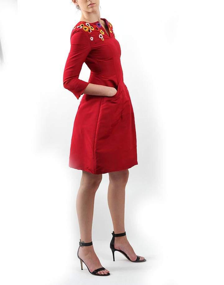 OSCAR DE LA RENTA-Floral Top Dress-