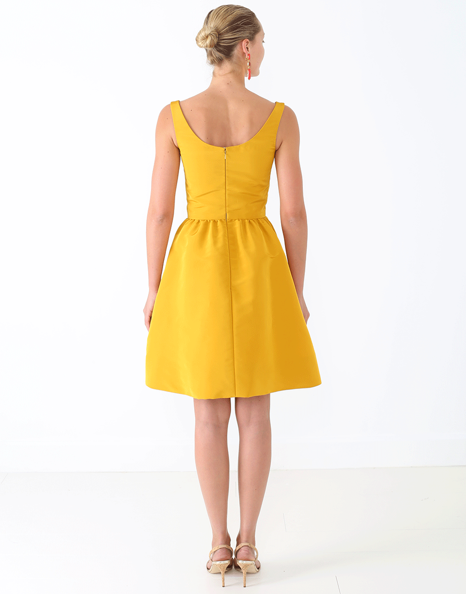 OSCAR DE LA RENTA-Belted Dress-