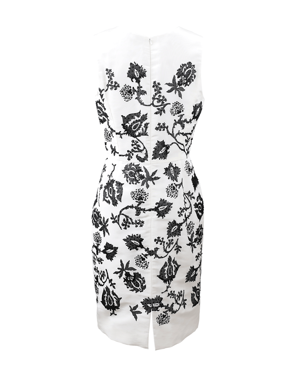 OSCAR DE LA RENTA-Embellished Pencil Dress-