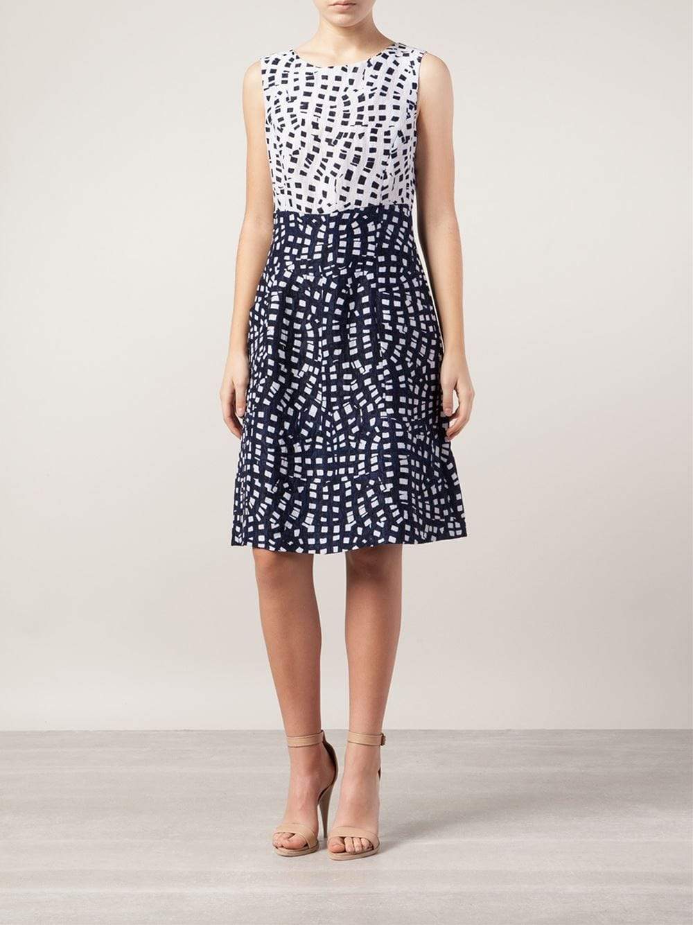 OSCAR DE LA RENTA-Two Tone Dress-