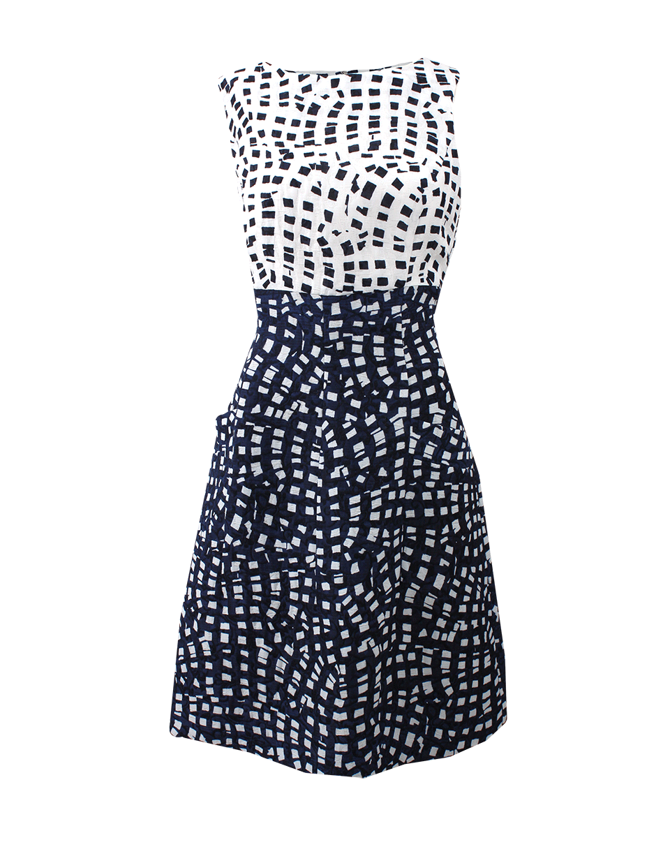OSCAR DE LA RENTA-Two Tone Dress-