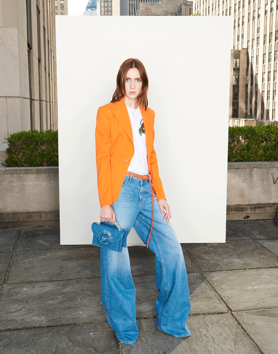 OSCAR DE LA RENTA-One Button Blazer-