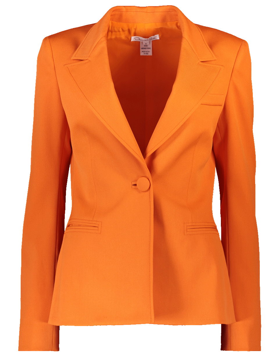 OSCAR DE LA RENTA-One Button Blazer-