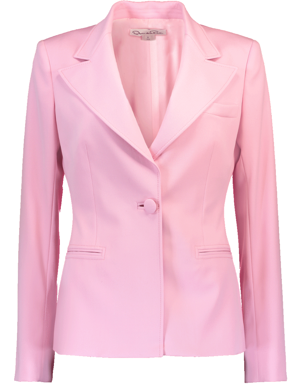 OSCAR DE LA RENTA-One Button Blazer-
