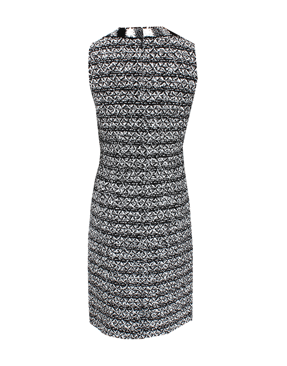 OSCAR DE LA RENTA-Sleeveless Jewelneck Pencil Dress-
