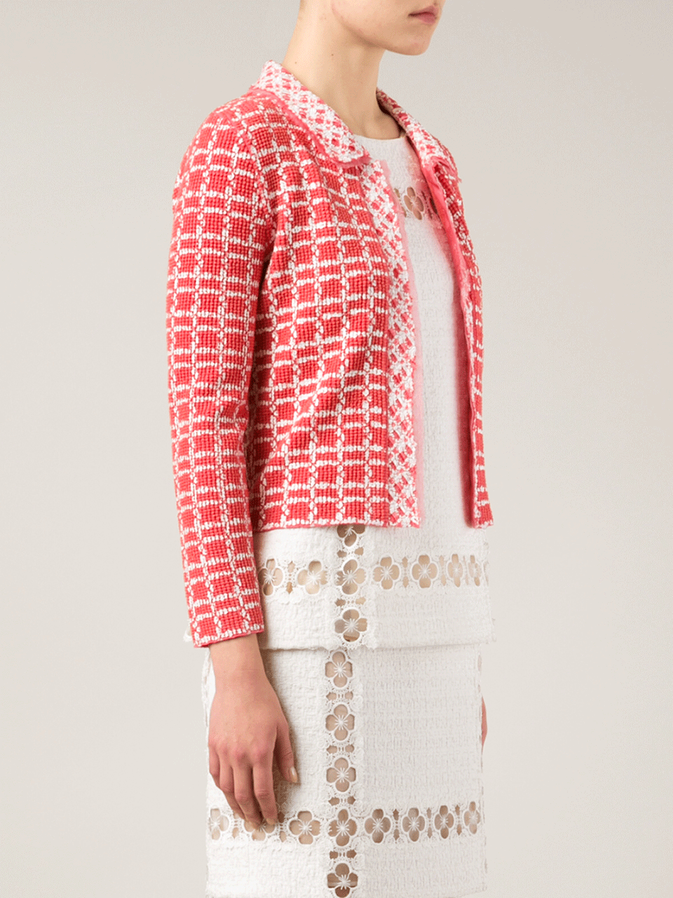OSCAR DE LA RENTA-Tweed Jacket-