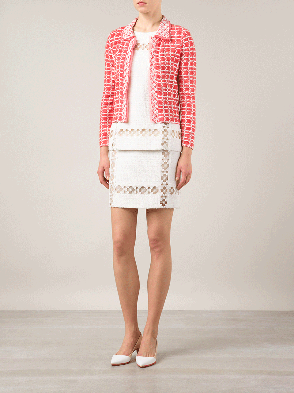 OSCAR DE LA RENTA-Tweed Jacket-