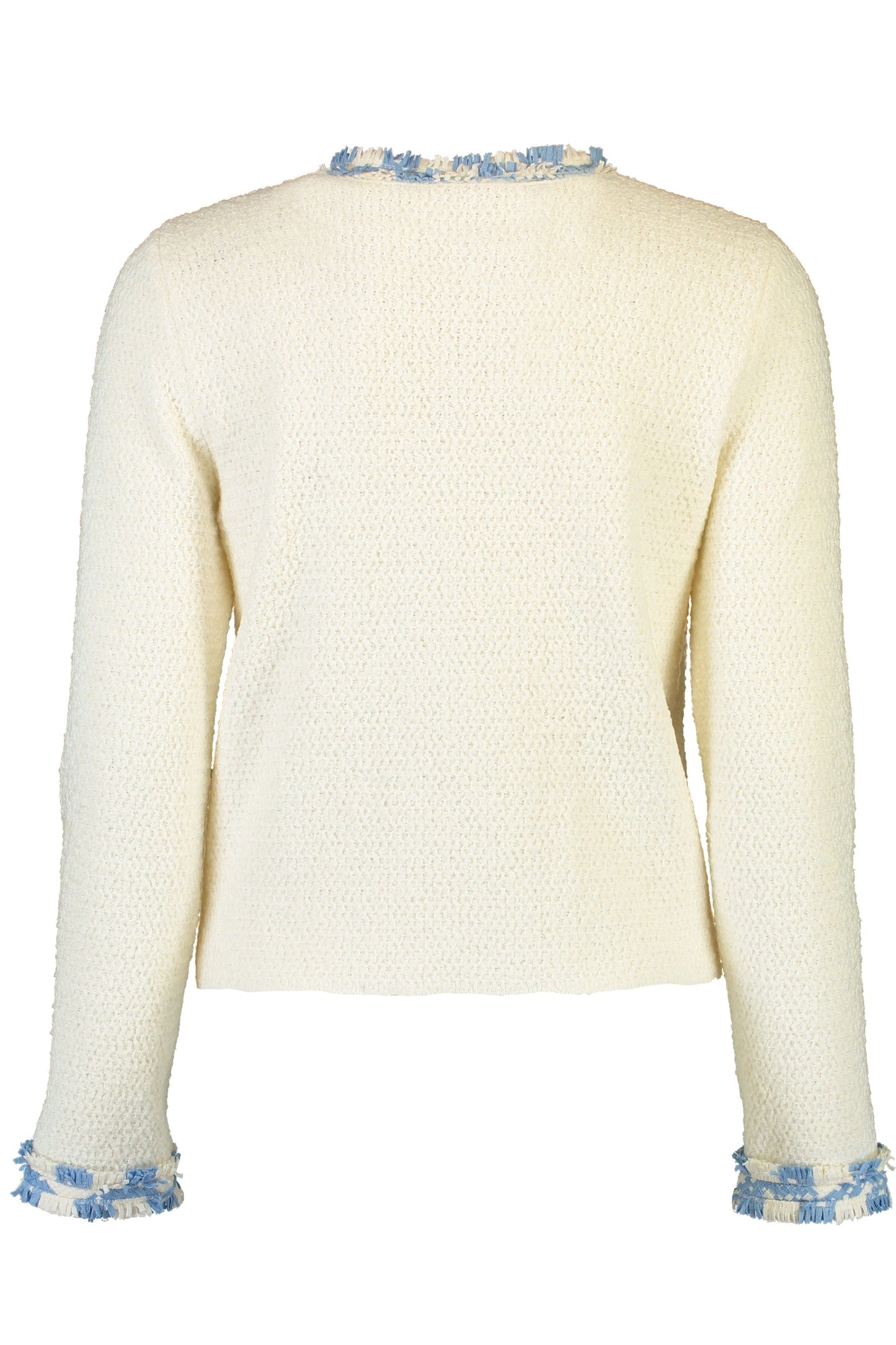 OSCAR DE LA RENTA-Jacket With Gingham Tweed Fringe-
