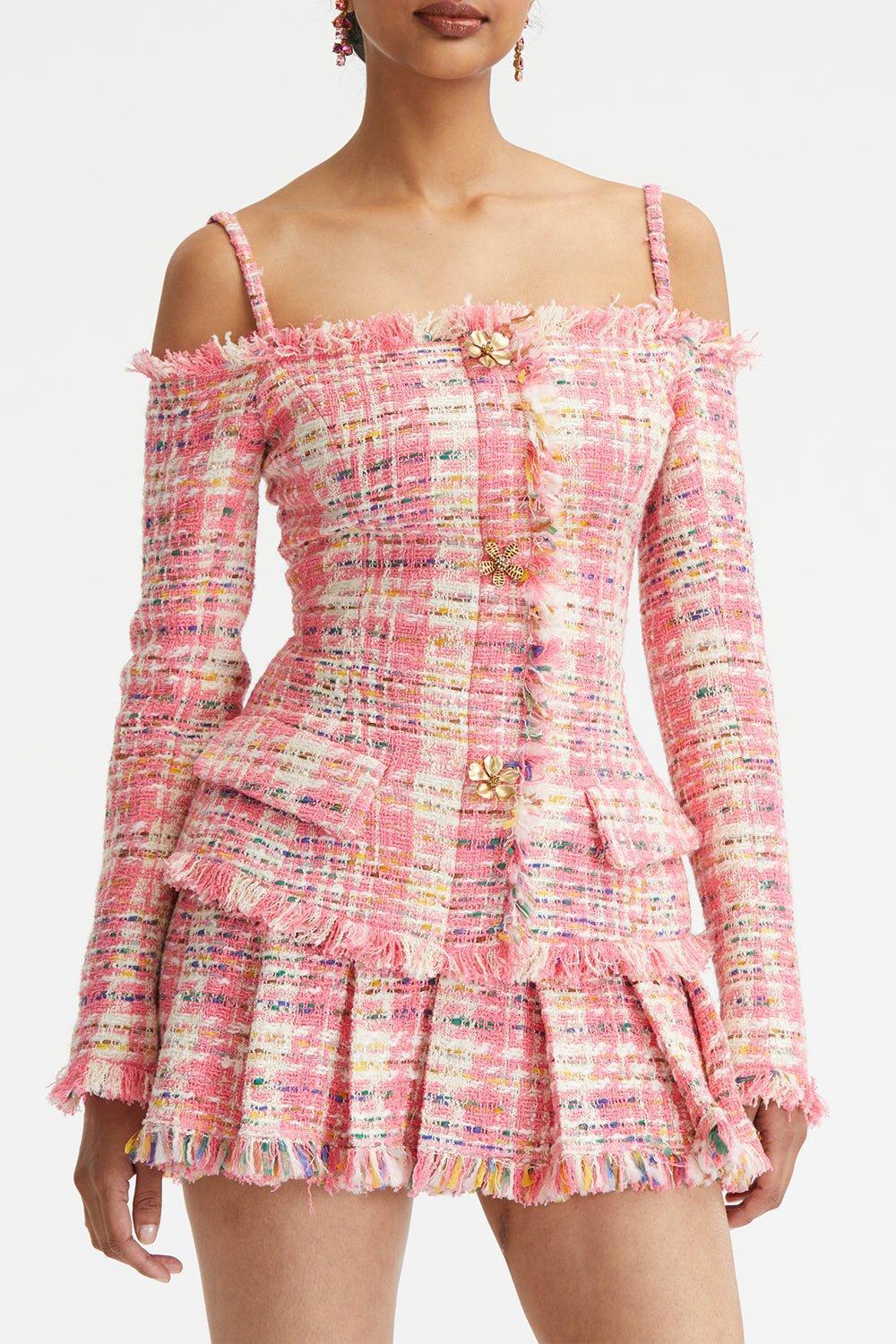 OSCAR DE LA RENTA-Off The Shoulder Jacket-