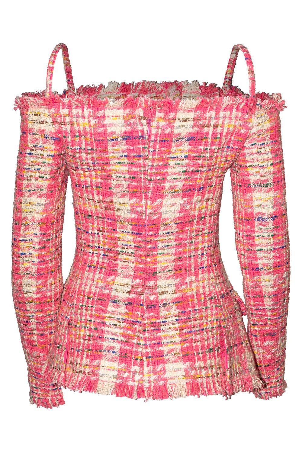 OSCAR DE LA RENTA-Off The Shoulder Jacket-