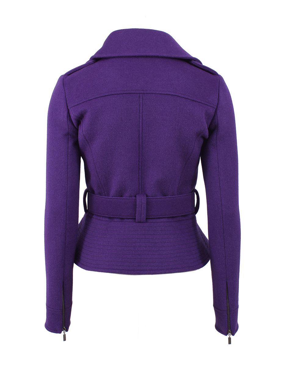 OSCAR DE LA RENTA-Cashgora Biker Jacket-VIOLET