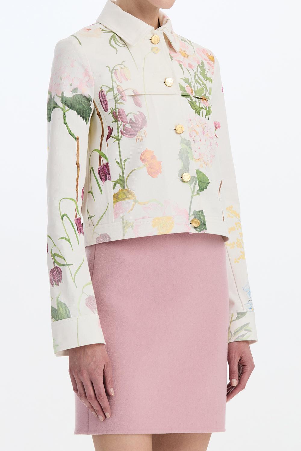 Mixed Botanical Denim Jacket-WHITE-4-CLOTHINGJACKETDENIM-OSCAR DE LA RENTA