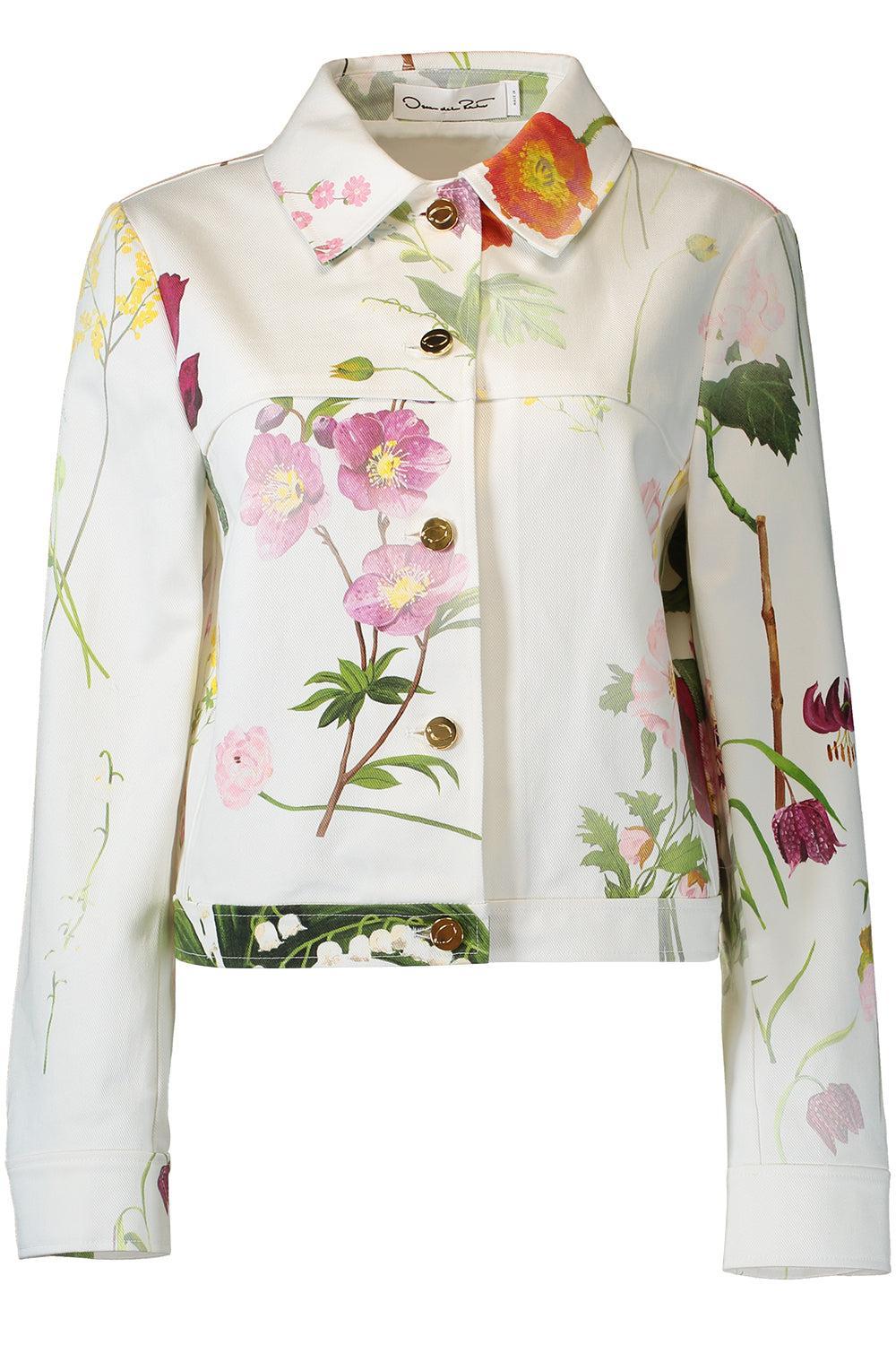 Mixed Botanical Denim Jacket-WHITE-4-CLOTHINGJACKETDENIM-OSCAR DE LA RENTA