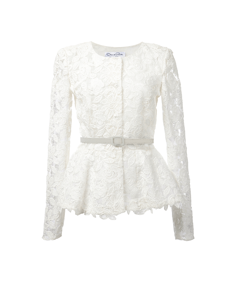 OSCAR DE LA RENTA-Lace Jacket-