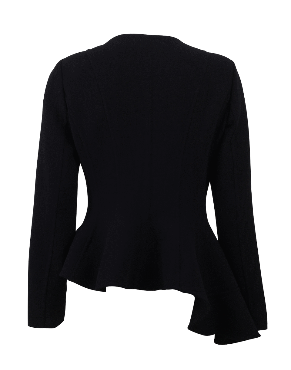 OSCAR DE LA RENTA-Asymmetrical Hem Jacket-