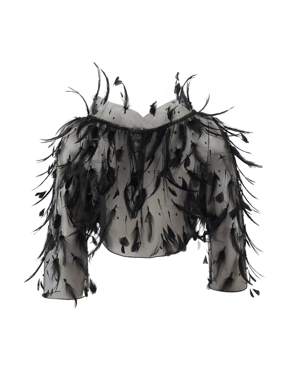 OSCAR DE LA RENTA-Feather Topper Jacket-