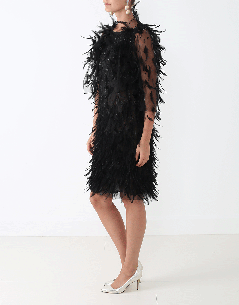 OSCAR DE LA RENTA-Feather Topper Jacket-