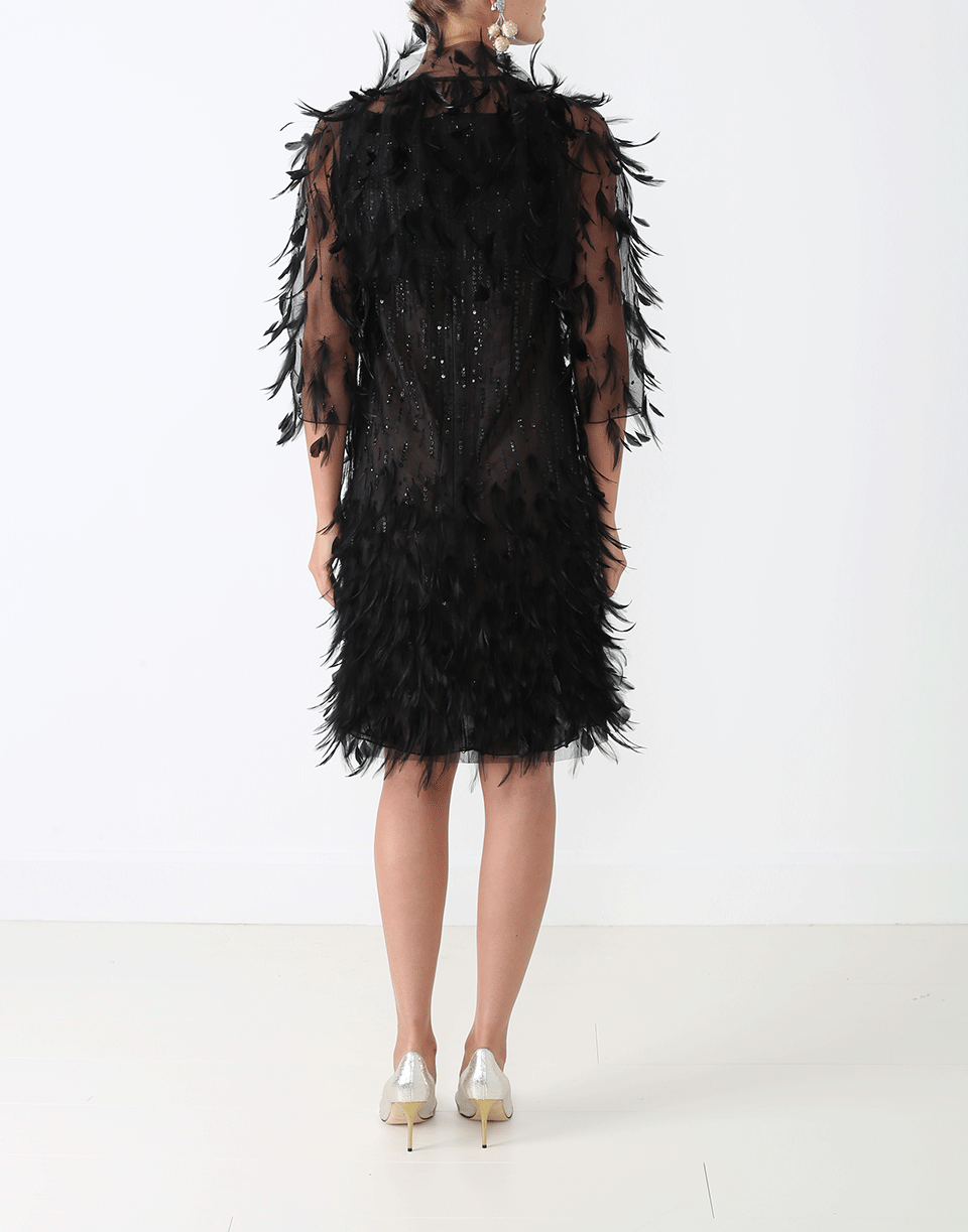 OSCAR DE LA RENTA-Feather Topper Jacket-