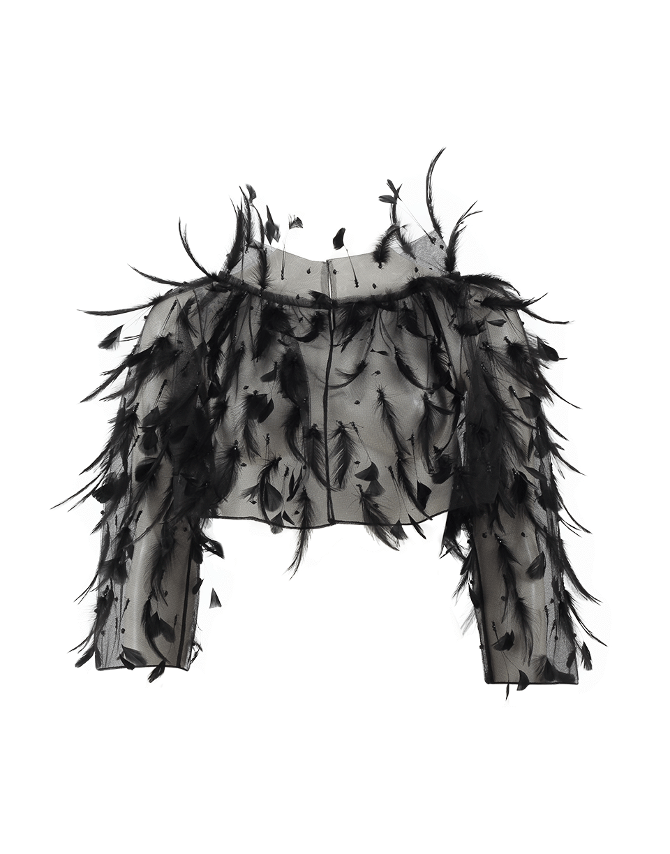OSCAR DE LA RENTA-Feather Topper Jacket-