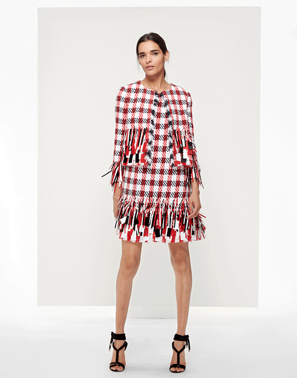 OSCAR DE LA RENTA-Tweed Jacket-