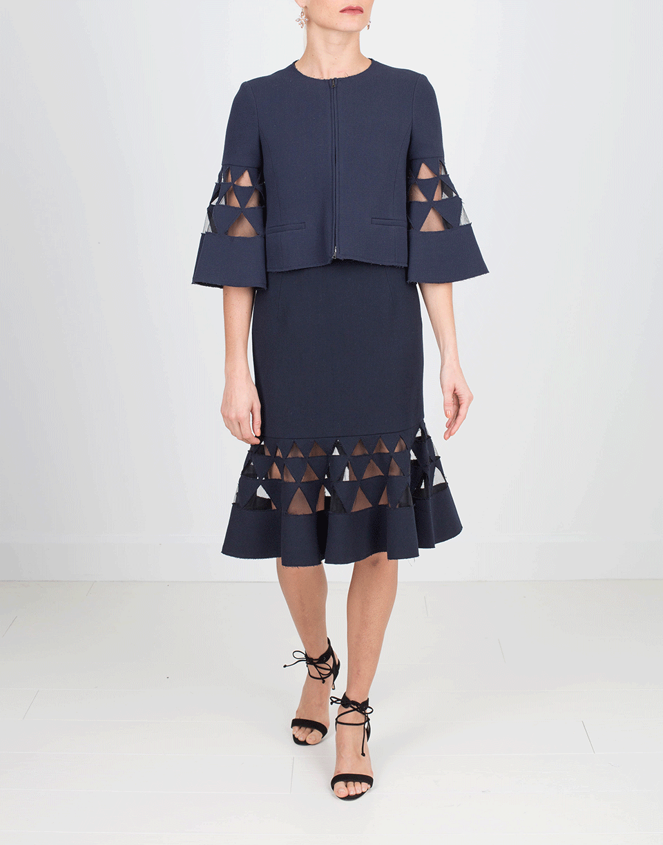 OSCAR DE LA RENTA-Zip Up Jacket-