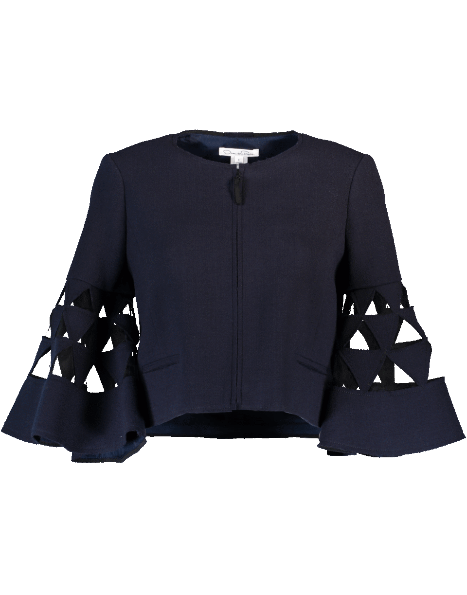 OSCAR DE LA RENTA-Zip Up Jacket-