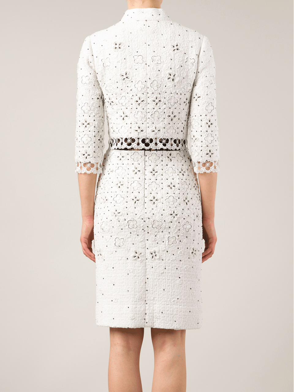 OSCAR DE LA RENTA-Clover Floral Tweed Jacket-