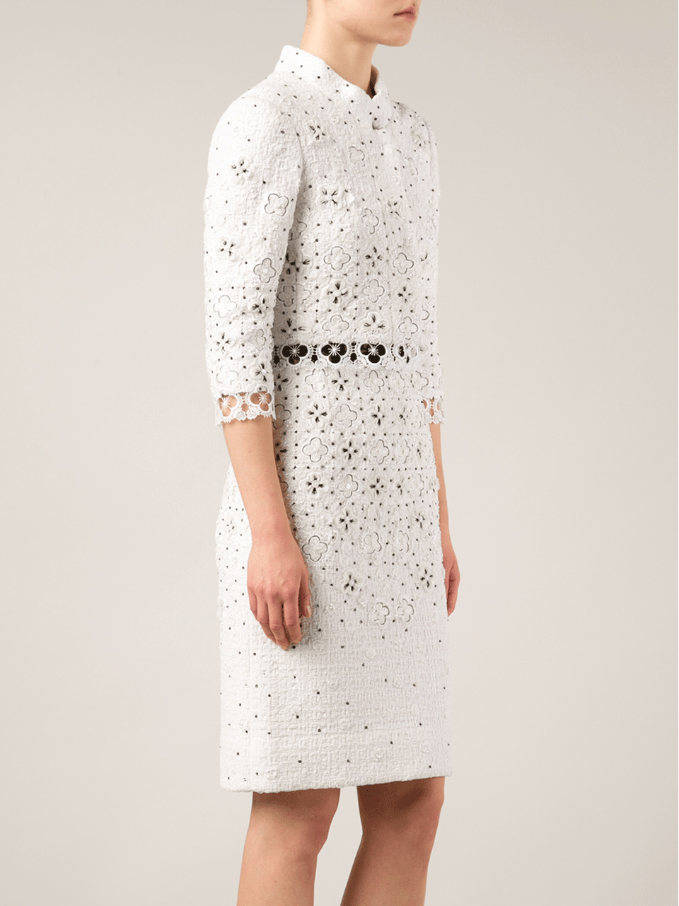 OSCAR DE LA RENTA-Clover Floral Tweed Jacket-