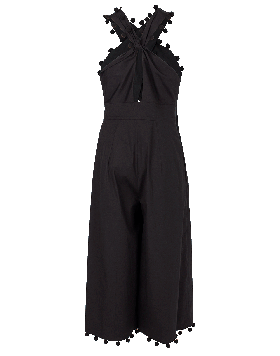 OSCAR DE LA RENTA-Criss Cross Halter Jumpsuit-