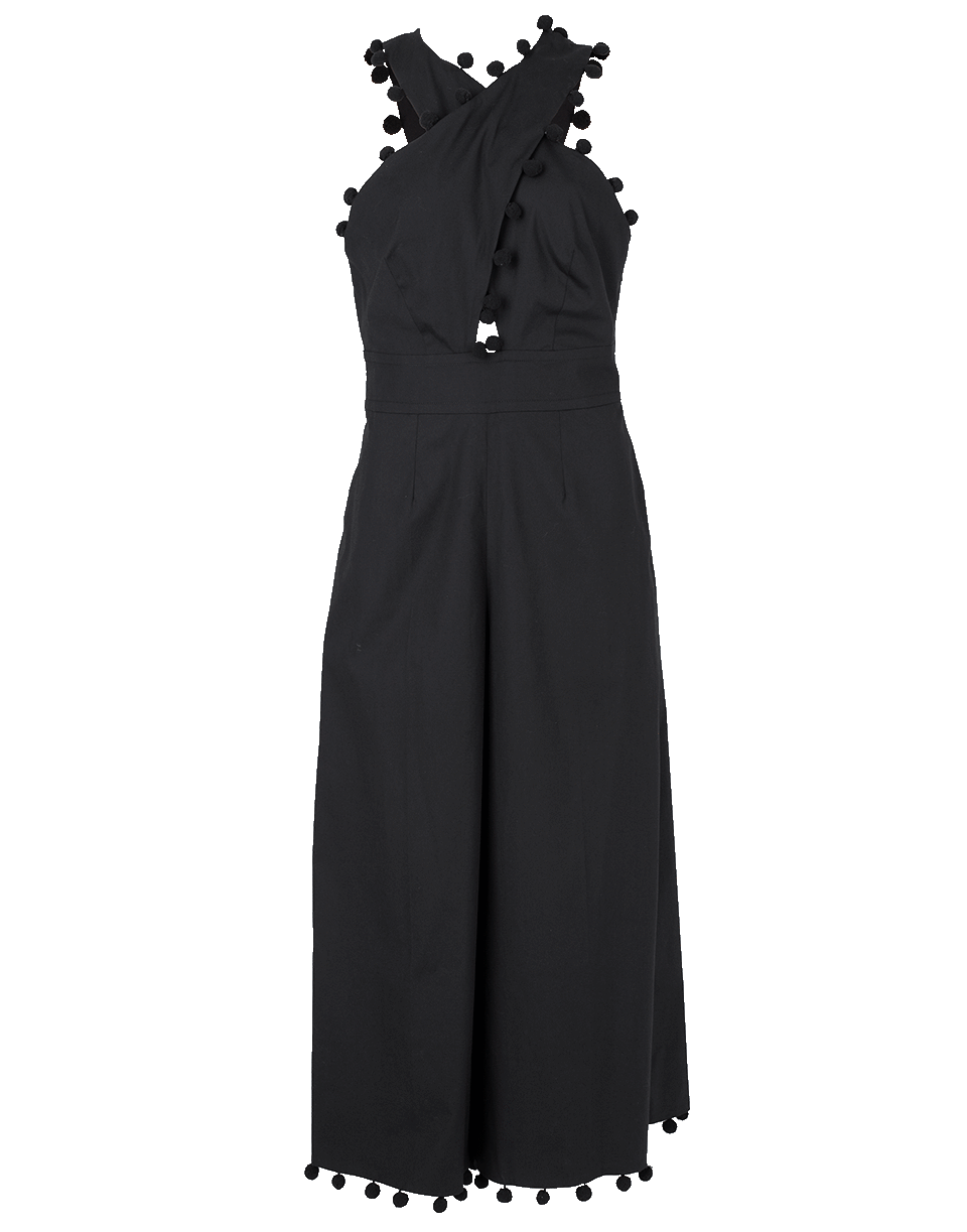 OSCAR DE LA RENTA-Criss Cross Halter Jumpsuit-