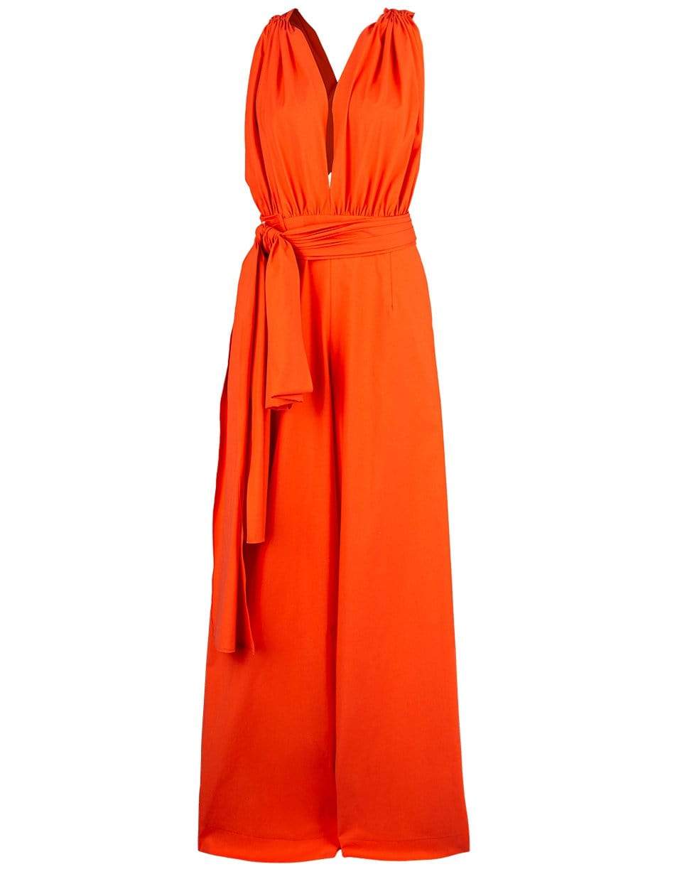 OSCAR DE LA RENTA-Open Back Jumpsuit-