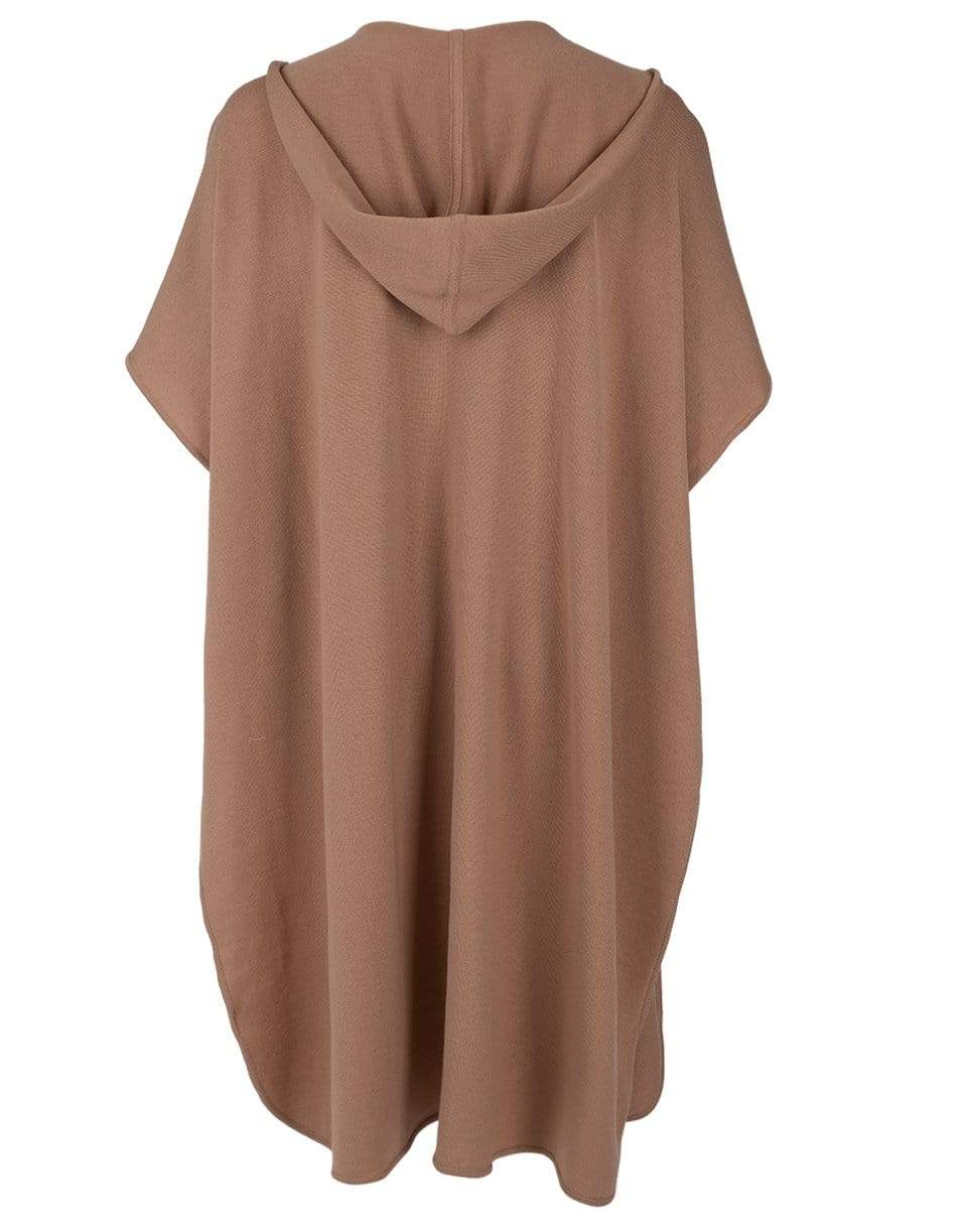 OSCAR DE LA RENTA-Camel Hooded Cape-