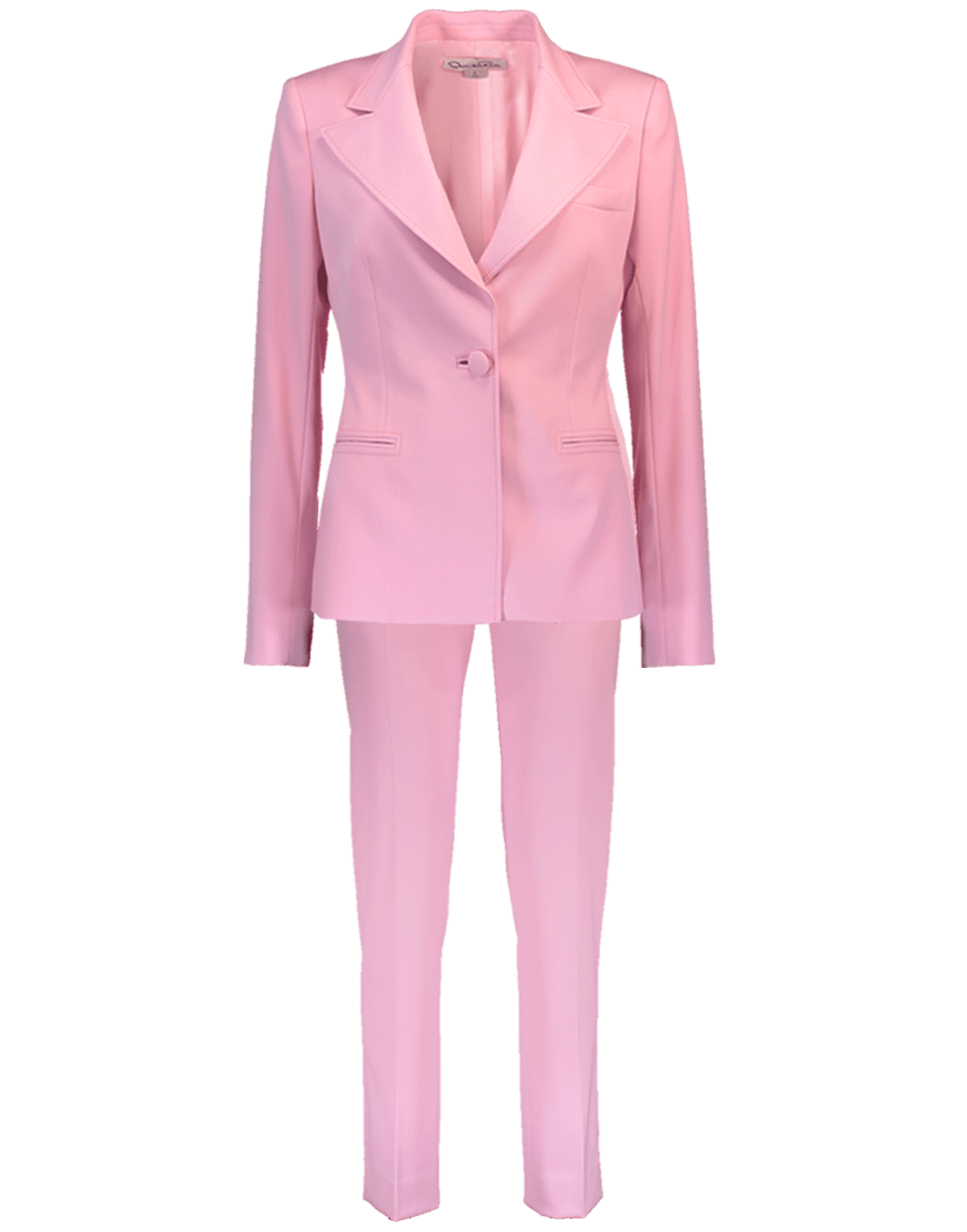 OSCAR DE LA RENTA-One Button Blazer With Trouser-