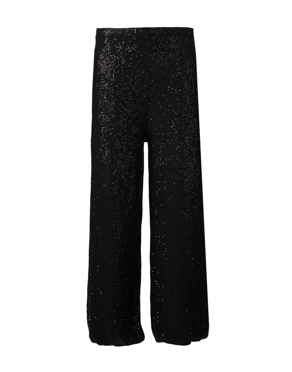 OSCAR DE LA RENTA-Sequin Jogging Pant-BLACK