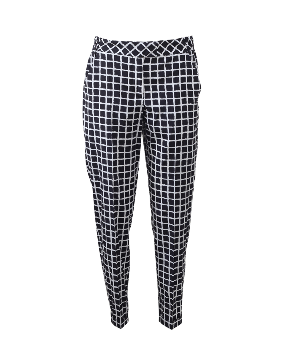OSCAR DE LA RENTA-Window Pane Pant-