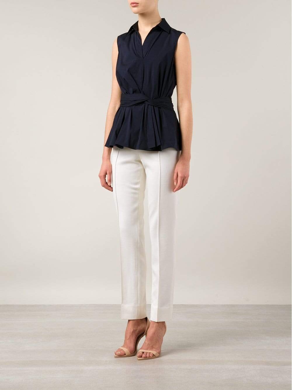 OSCAR DE LA RENTA-Side Zip Skinny Pant-