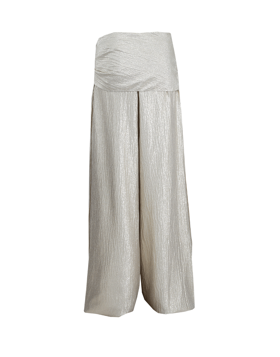 OSCAR DE LA RENTA-Lamé Palazzo Pant-