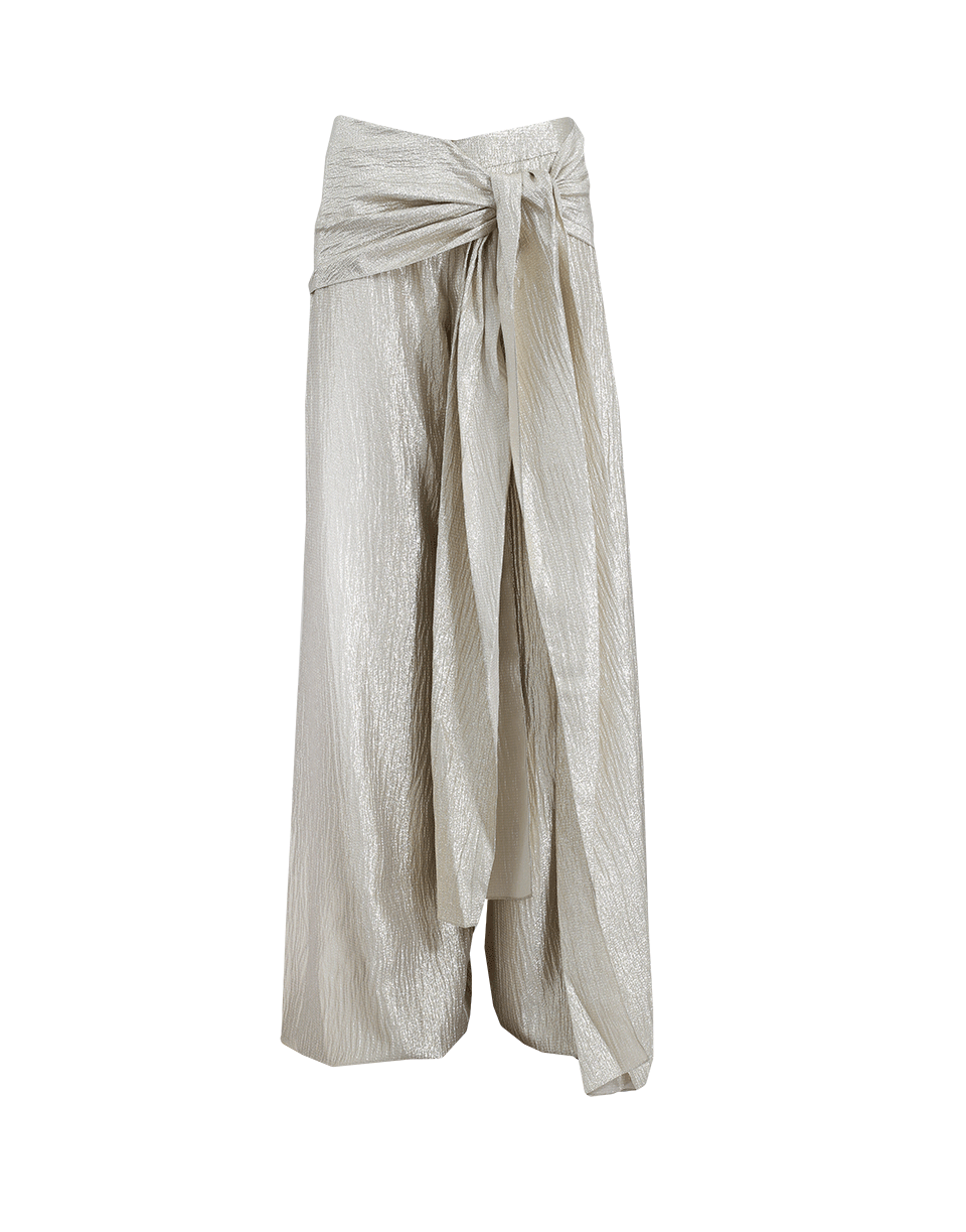 OSCAR DE LA RENTA-Lamé Palazzo Pant-