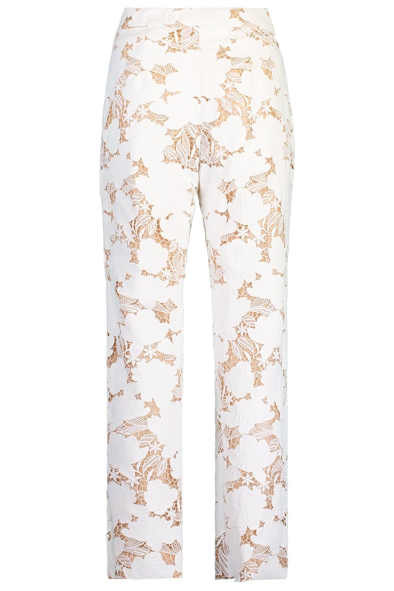 OSCAR DE LA RENTA-Magnolia Guipure Skinny Pant-