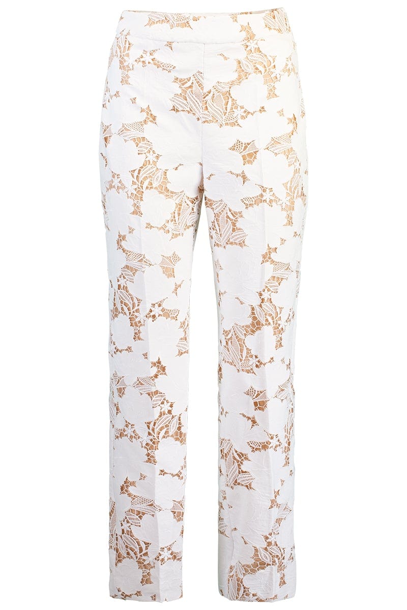 OSCAR DE LA RENTA-Magnolia Guipure Skinny Pant-