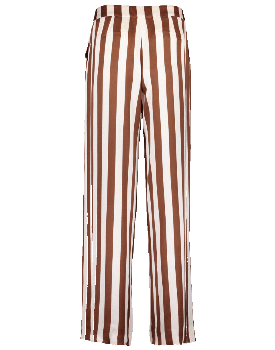 OSCAR DE LA RENTA-Striped Wide Leg Pant-