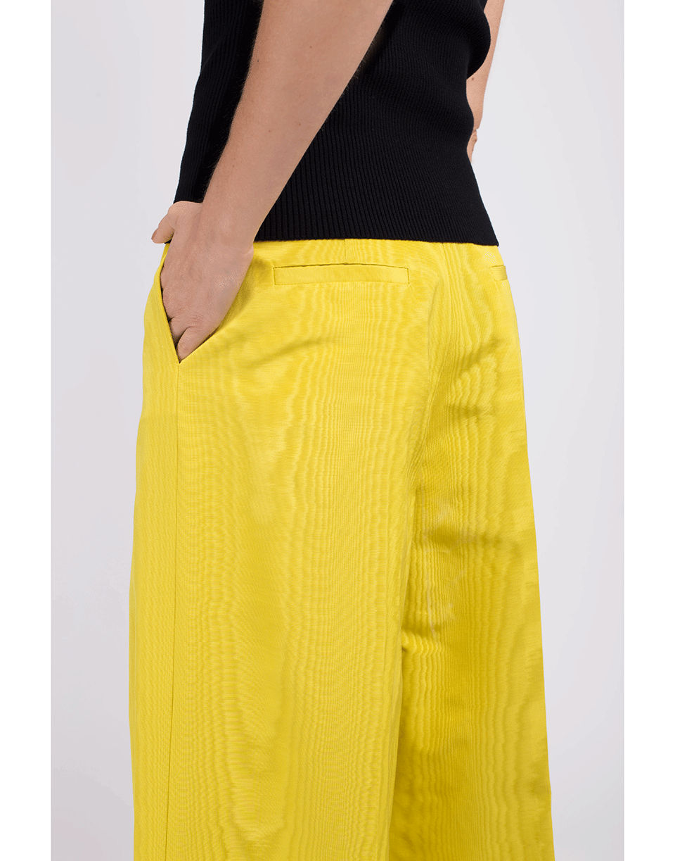 OSCAR DE LA RENTA-Wide Leg Moire Pant-