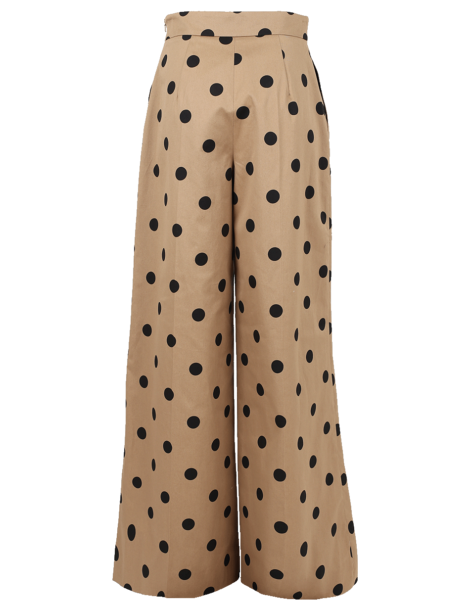 OSCAR DE LA RENTA-Wide Leg Polka Dot Pant-