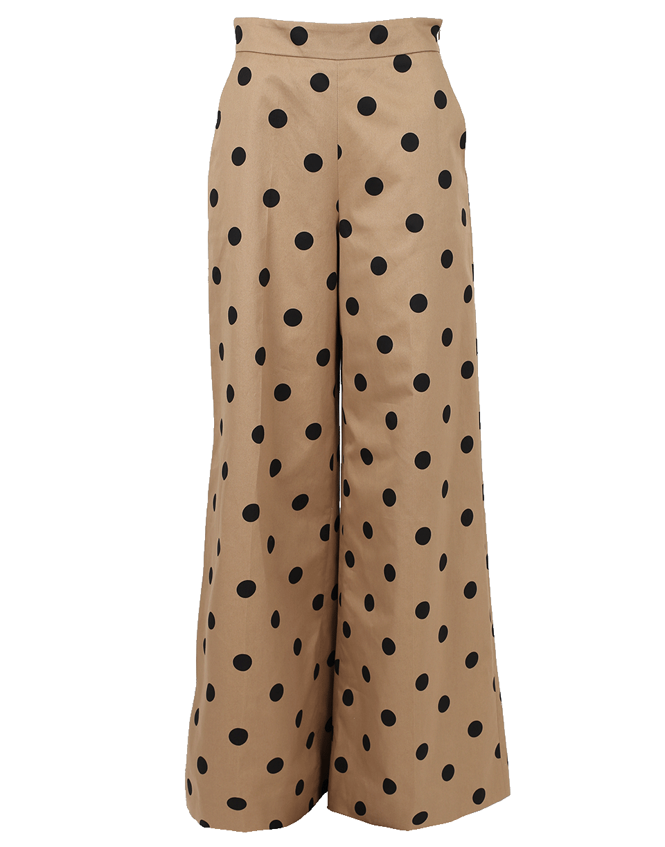 OSCAR DE LA RENTA-Wide Leg Polka Dot Pant-