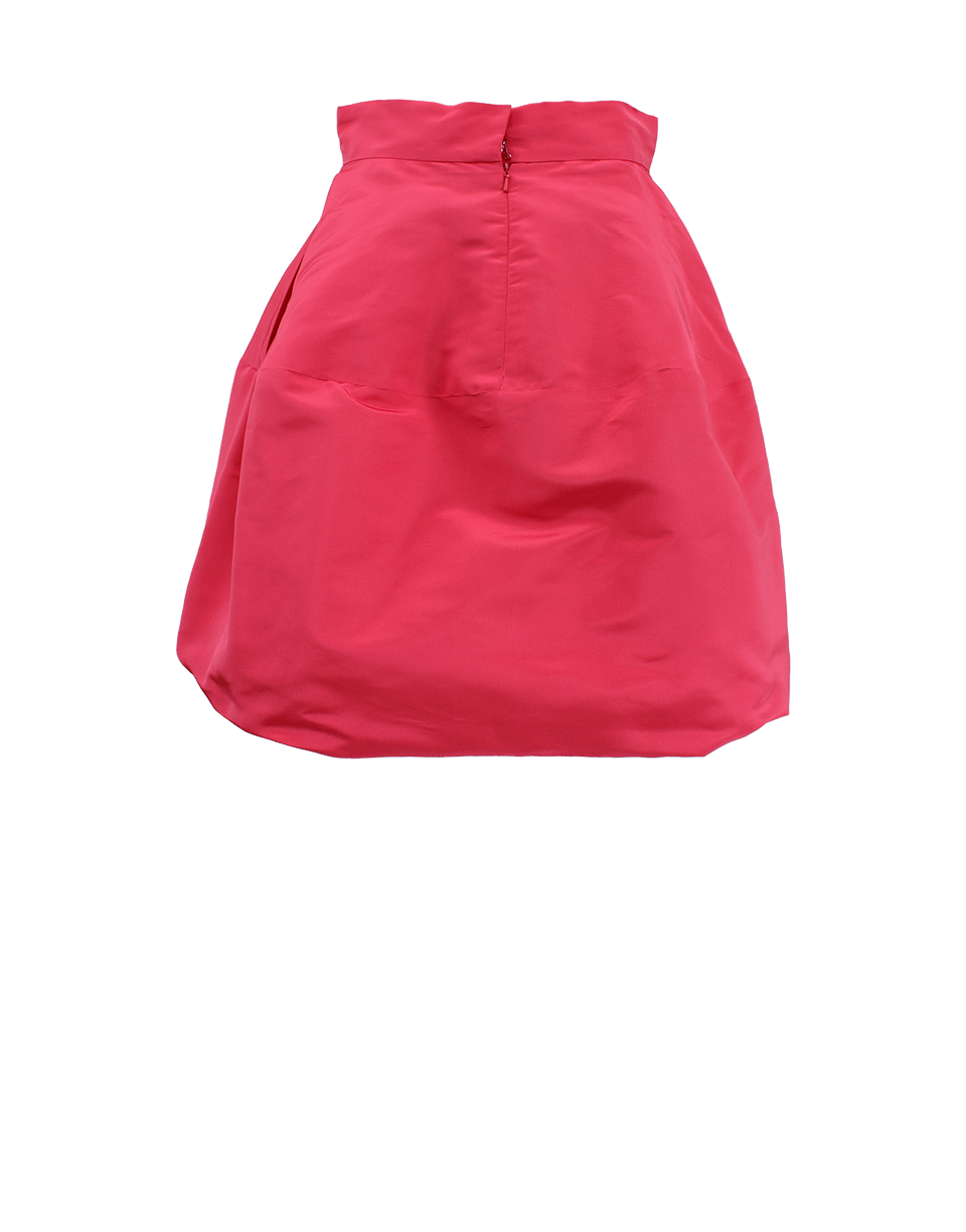 OSCAR DE LA RENTA-High Waist Bubble Hem Skirt-PINK