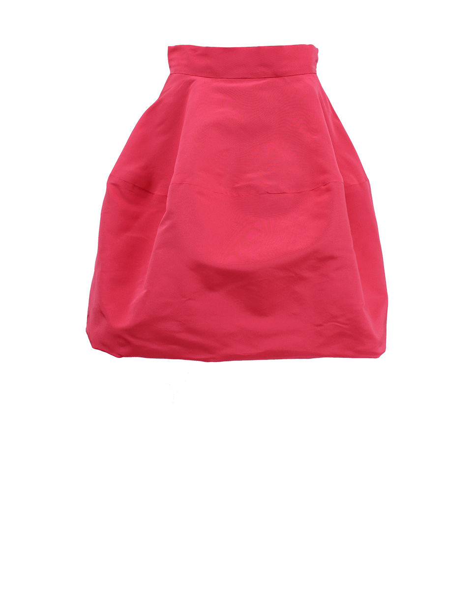 OSCAR DE LA RENTA-High Waist Bubble Hem Skirt-PINK