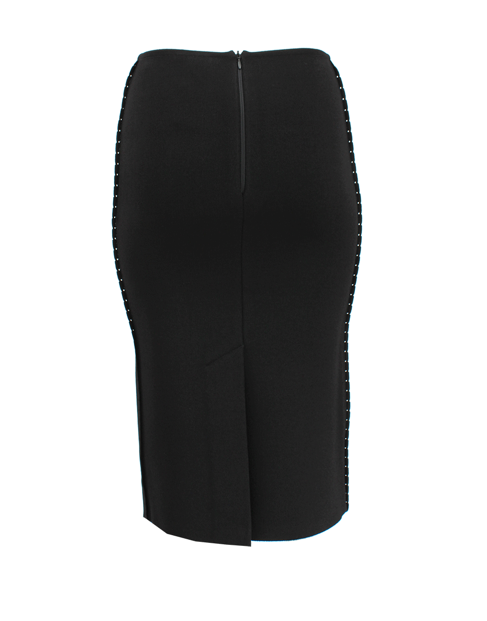 OSCAR DE LA RENTA-High Waist Slim Pencil Skirt-