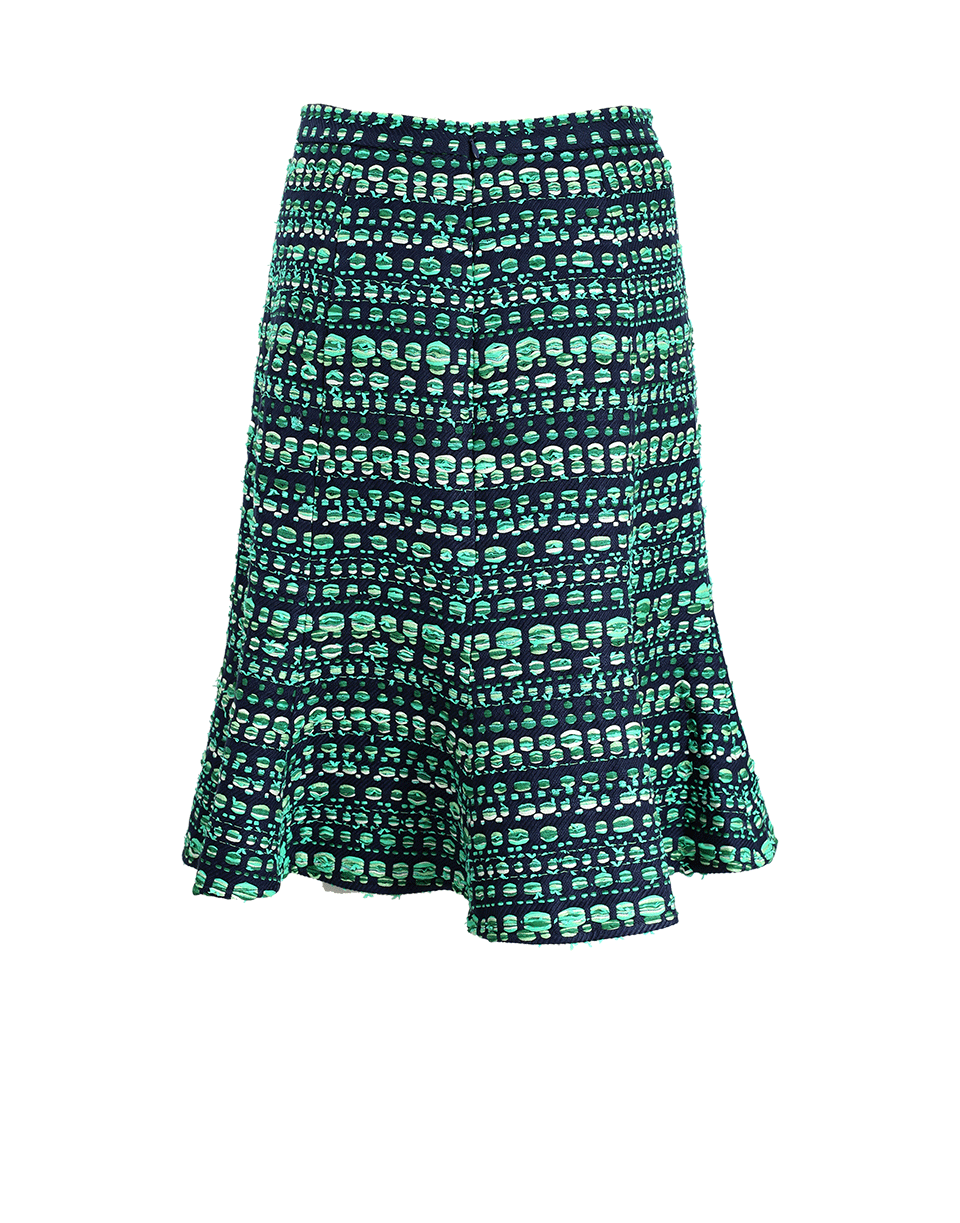 OSCAR DE LA RENTA-Tweed Flounce Skirt-