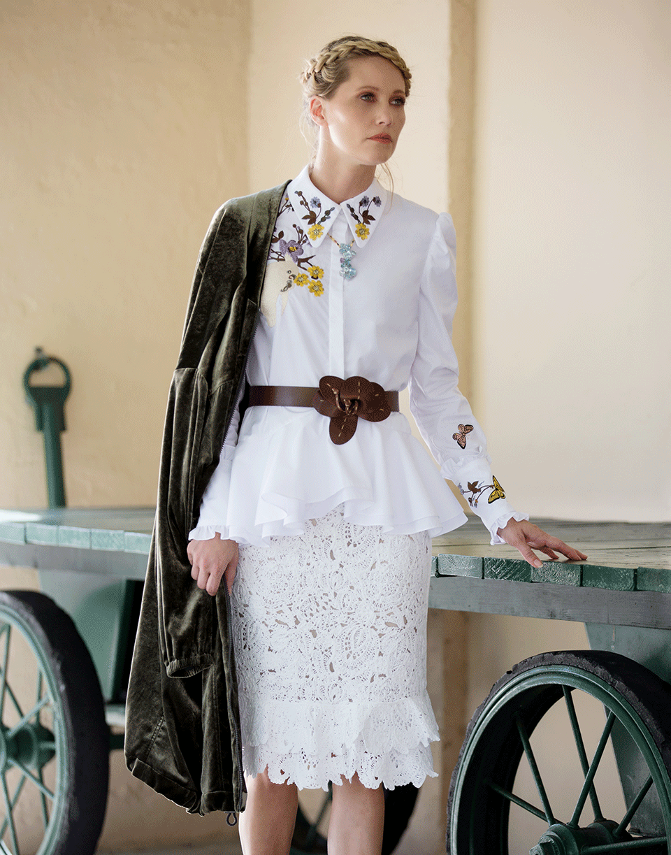 OSCAR DE LA RENTA-Birdnest Skirt-