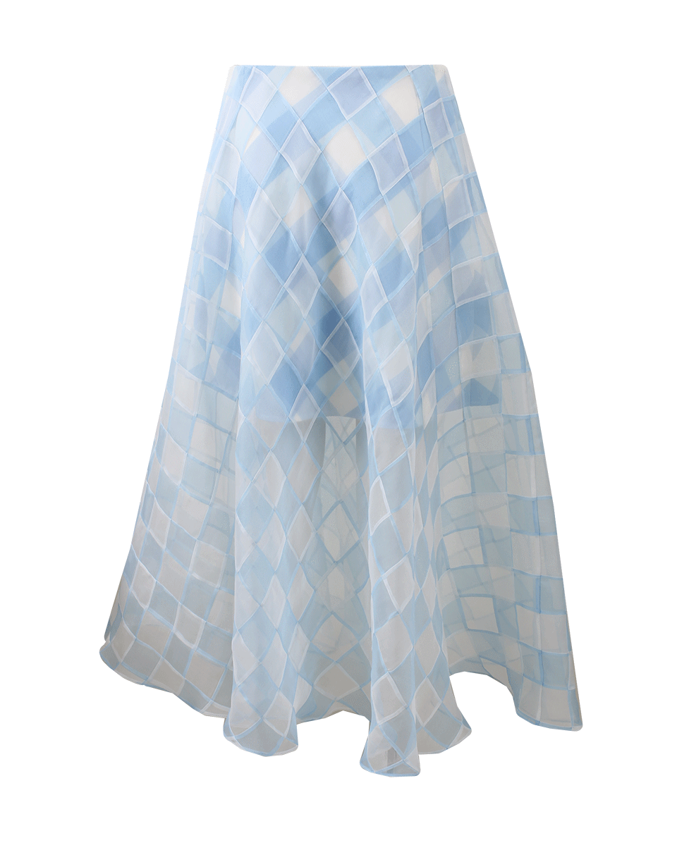 OSCAR DE LA RENTA-Buffalo Check Skirt-WEDGEWD